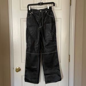 Free People Vegan Leather Pants